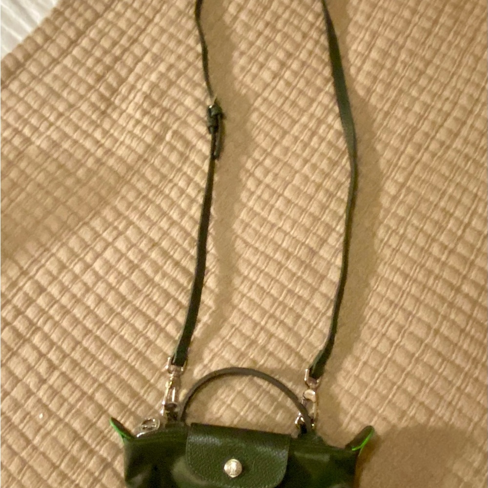 Green Longchamp Mini Crossbody Bag